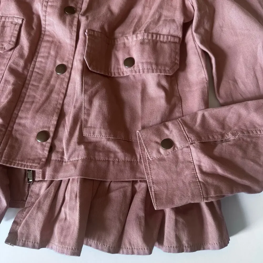 Francescas Harper Heritage Rea Ruffle Utility Jacket